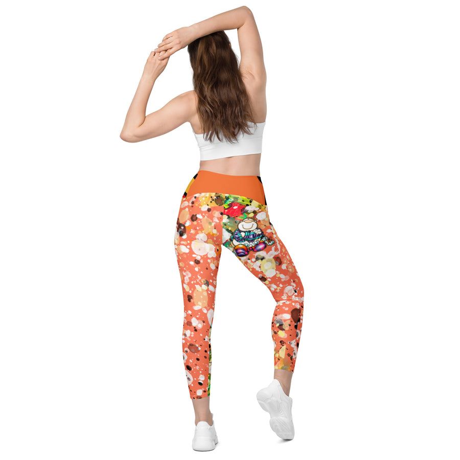 Cupy crossover leggings with pockets - Cupy