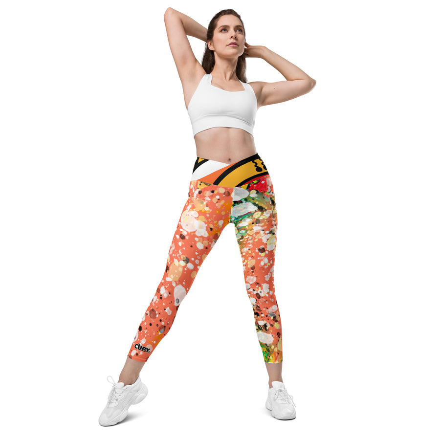 Cupy crossover leggings with pockets - Cupy