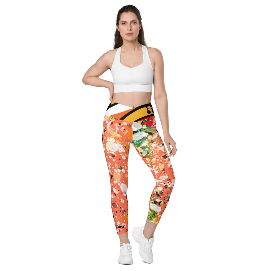 Cupy crossover leggings with pockets - Cupy