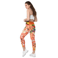 Cupy crossover leggings with pockets - Cupy