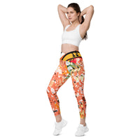 Cupy crossover leggings with pockets - Cupy