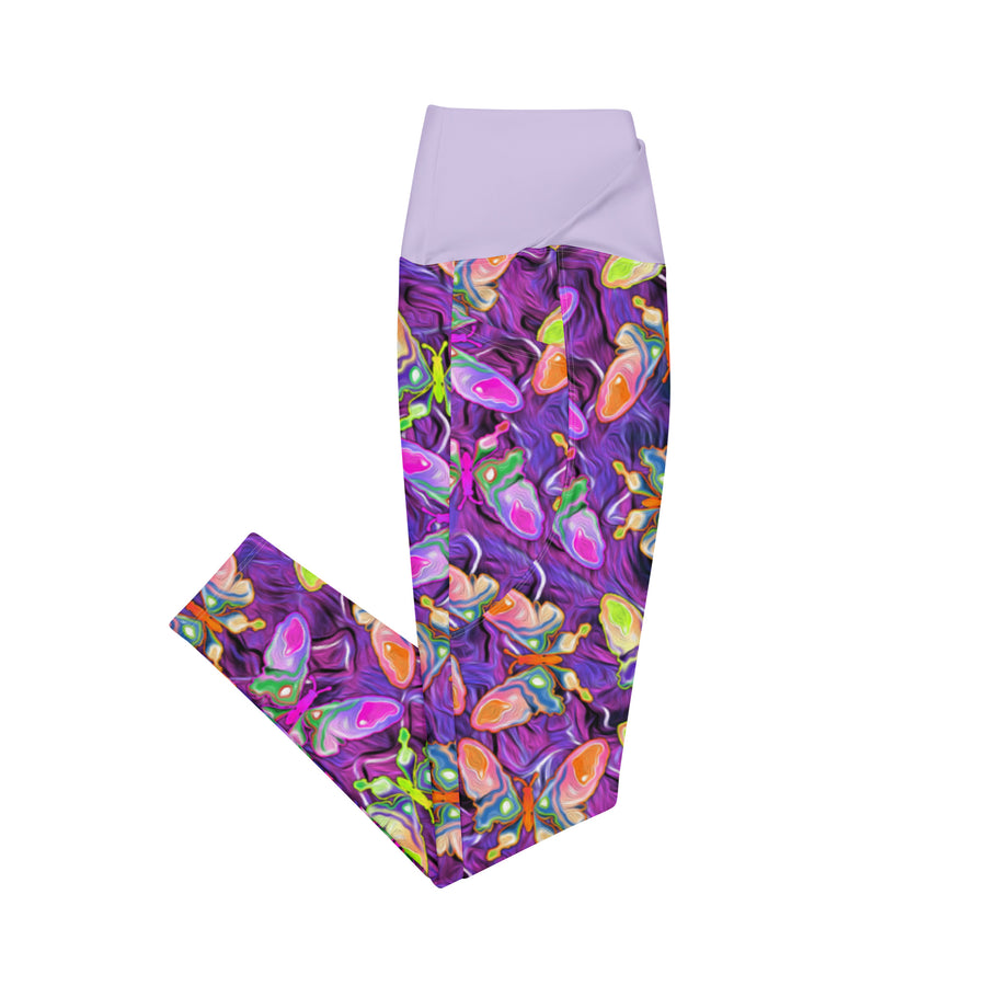 Cupy crossover leggings with pockets - Cupy