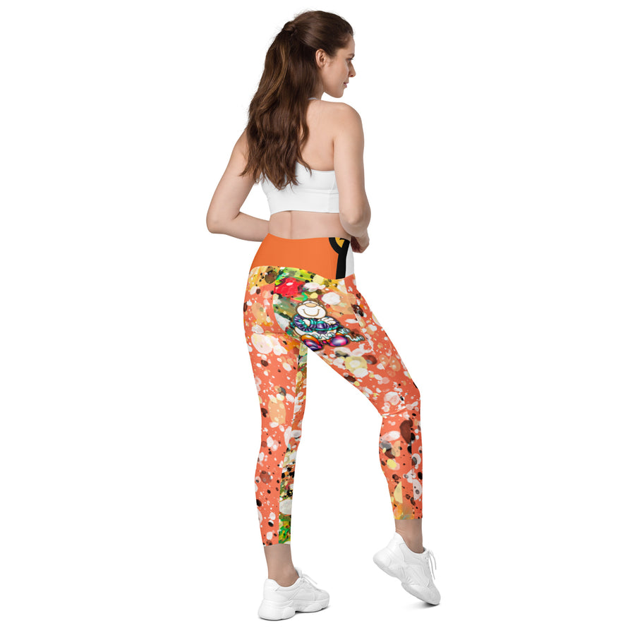 Cupy crossover leggings with pockets - Cupy