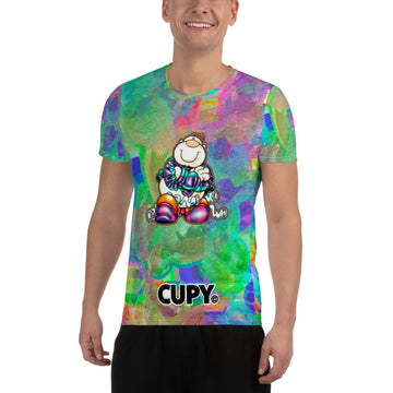 Cupy all-Over Print Men's Athletic T-shirt - Cupy