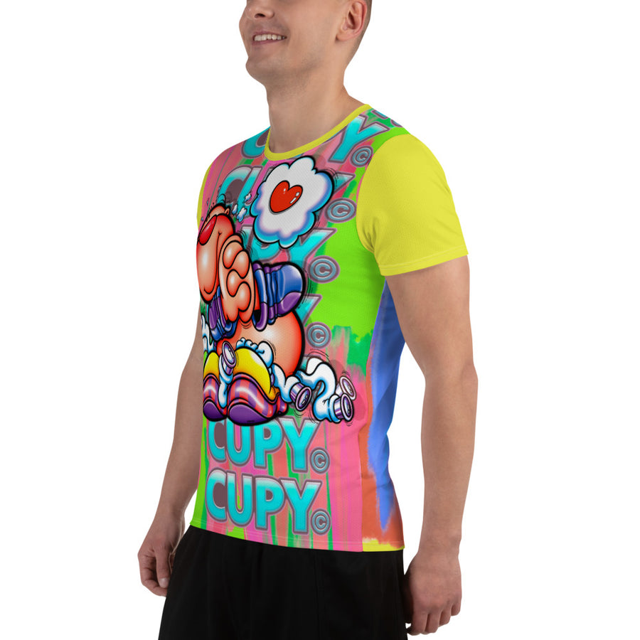 CUPY all-Over Print Men's Athletic T-shirt - Cupy