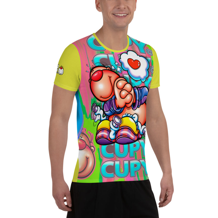 CUPY all-Over Print Men's Athletic T-shirt - Cupy