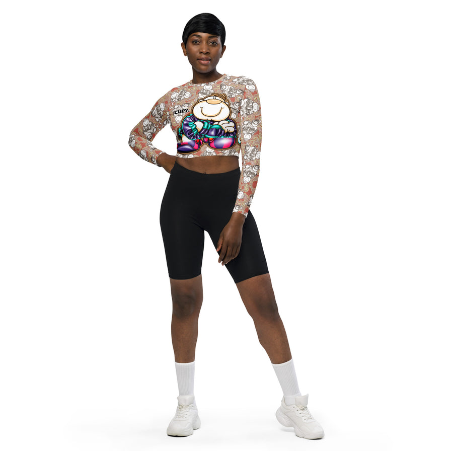 Cupy recycled long-sleeve crop top - Cupy