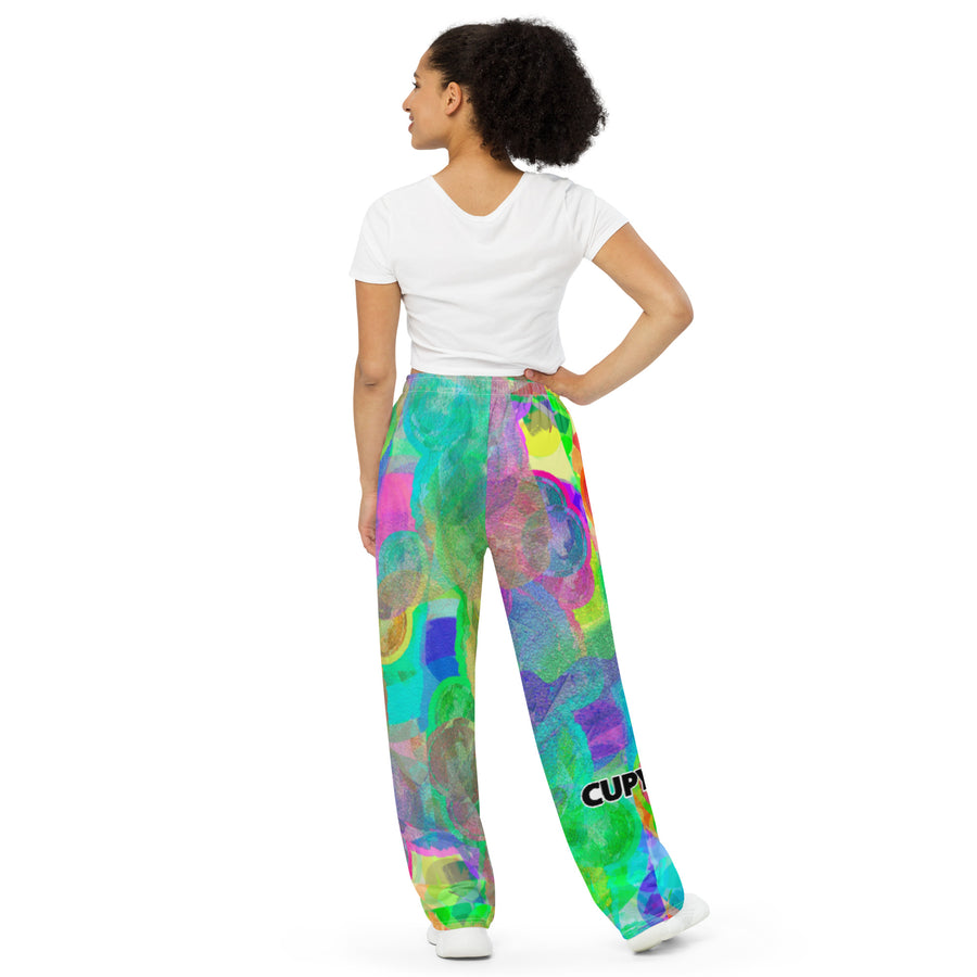 Cupy all-over print unisex wide-leg pants - Cupy