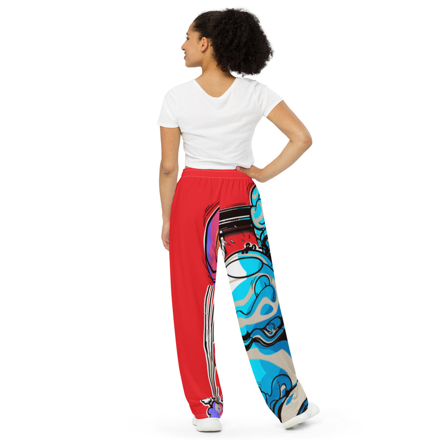 Cupy all-over print unisex wide-leg pants - Cupy