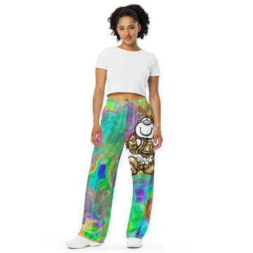 Cupy all-over print unisex wide-leg pants - Cupy