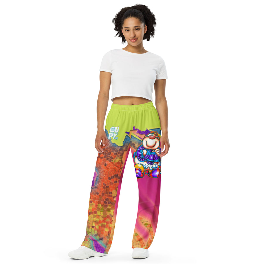 CUPY all-over print unisex wide-leg pants 3 - Cupy