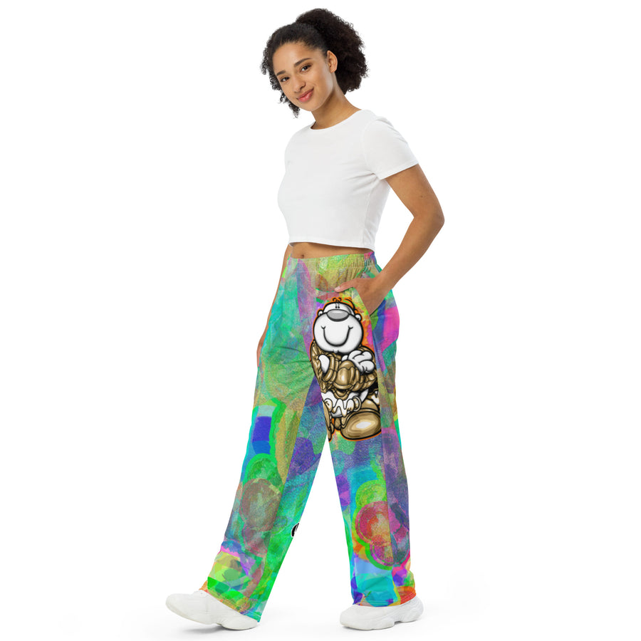 Cupy all-over print unisex wide-leg pants - Cupy