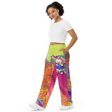 CUPY all-over print unisex wide-leg pants 3 - Cupy