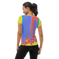 CUPY all-Over Print Women's Athletic T-shirt - Cupy