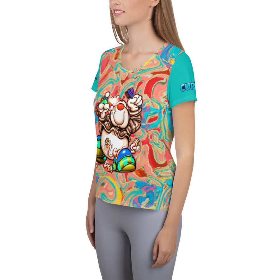 Cupy all-Over Print Women's Athletic T-shirt - Cupy