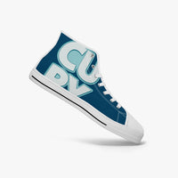 CUPY 400. New High-top Canvas Shoes - Tongue Printable - Cupy