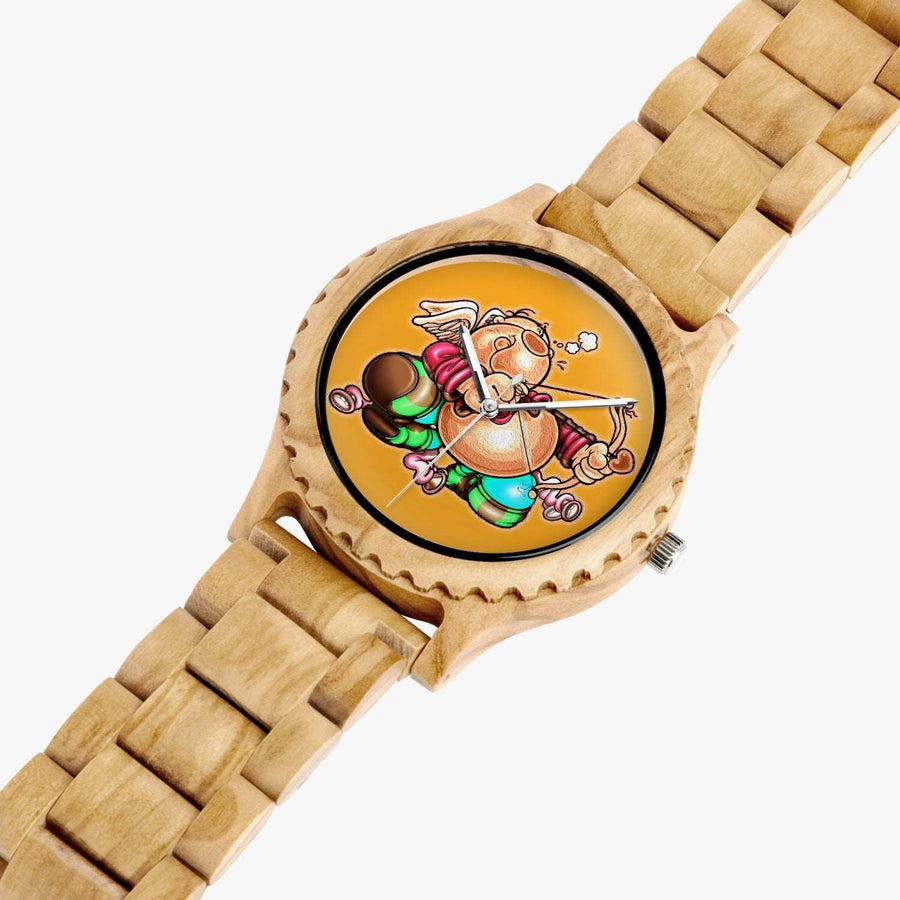 206.cupy Italian Olive Lumber Wooden Watch