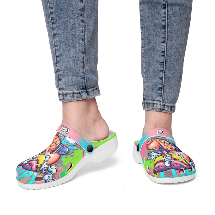 413. All Over Printed Clogs - Cupy