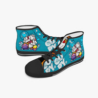 CUPY 400. New High-top Canvas Shoes - Tongue Printable - Cupy