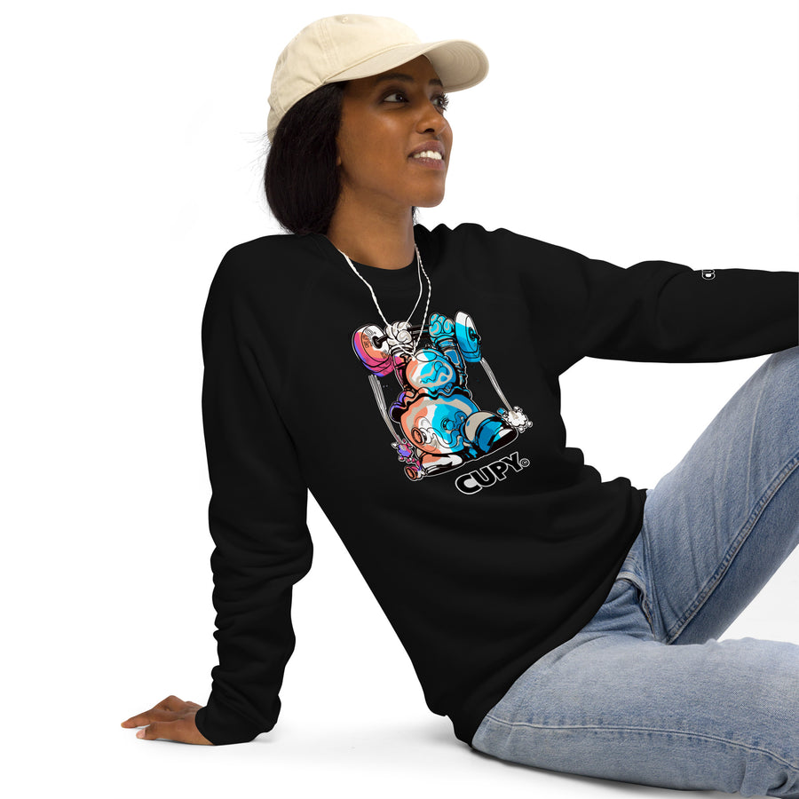 Cupy unisex organic raglan sweatshirt - Cupy