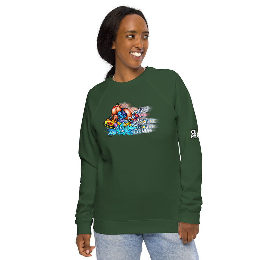 Unisex organic raglan sweatshirt - Cupy