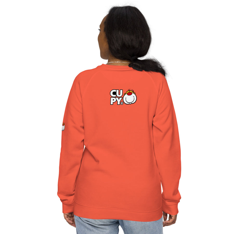 Unisex organic raglan sweatshirt - Cupy