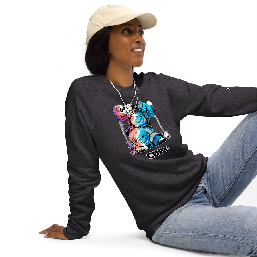 Cupy unisex organic raglan sweatshirt - Cupy