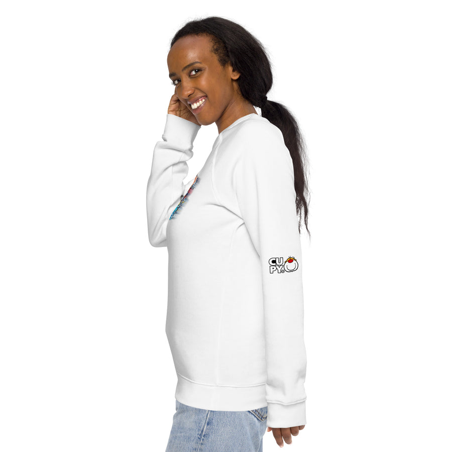 Unisex organic raglan sweatshirt - Cupy